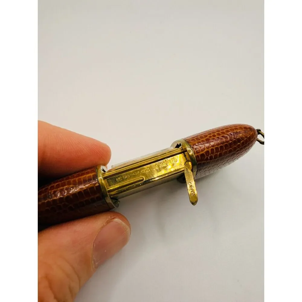Vintage Canava Purse/Travel watch - Leather sliding Case